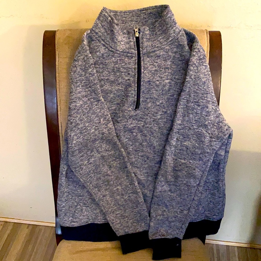 Zip up sweatshirt navy blue